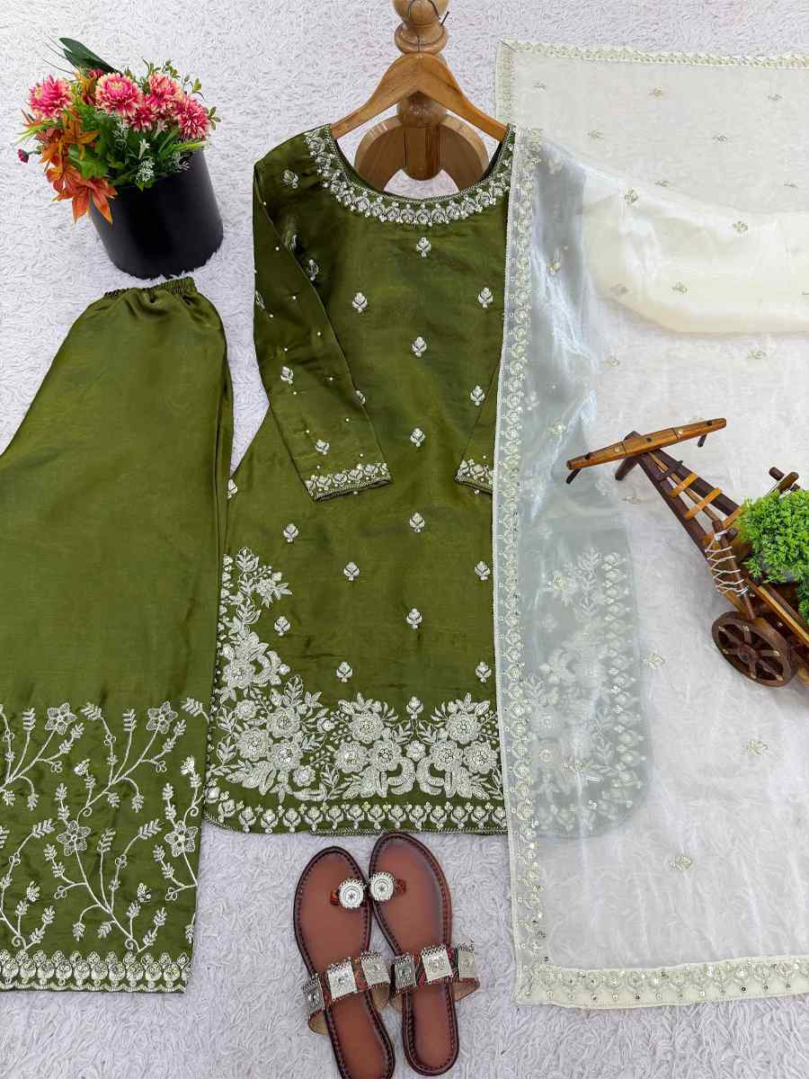 Purple Pure Silk Embroidery Party Wedding Festival Casual Ready Palazzo Pant Salwar Kameez