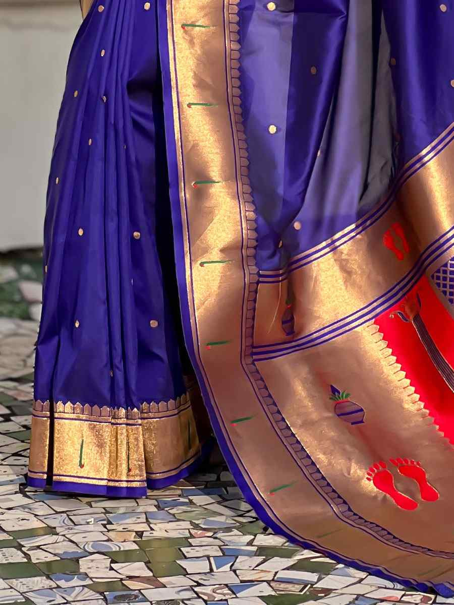 Purple Soft Silk Handwoven Casual Reception Festival Wedding Fancy Classic Style Sarees