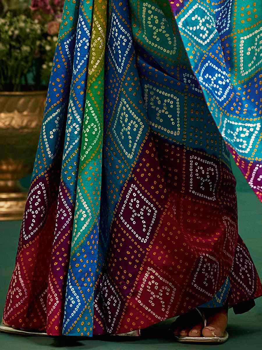 Purple Velvet Tussar Silk Printed Causal Reception Festival Wedding Fancy Classic Style Saree