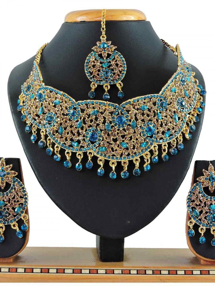 Rama Alloy Bridal Wear Diamonds Necklace