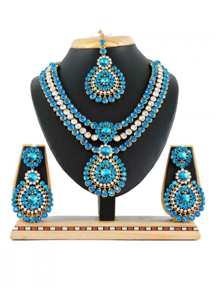 Rama Alloy Festival Wear Diamonds Necklace