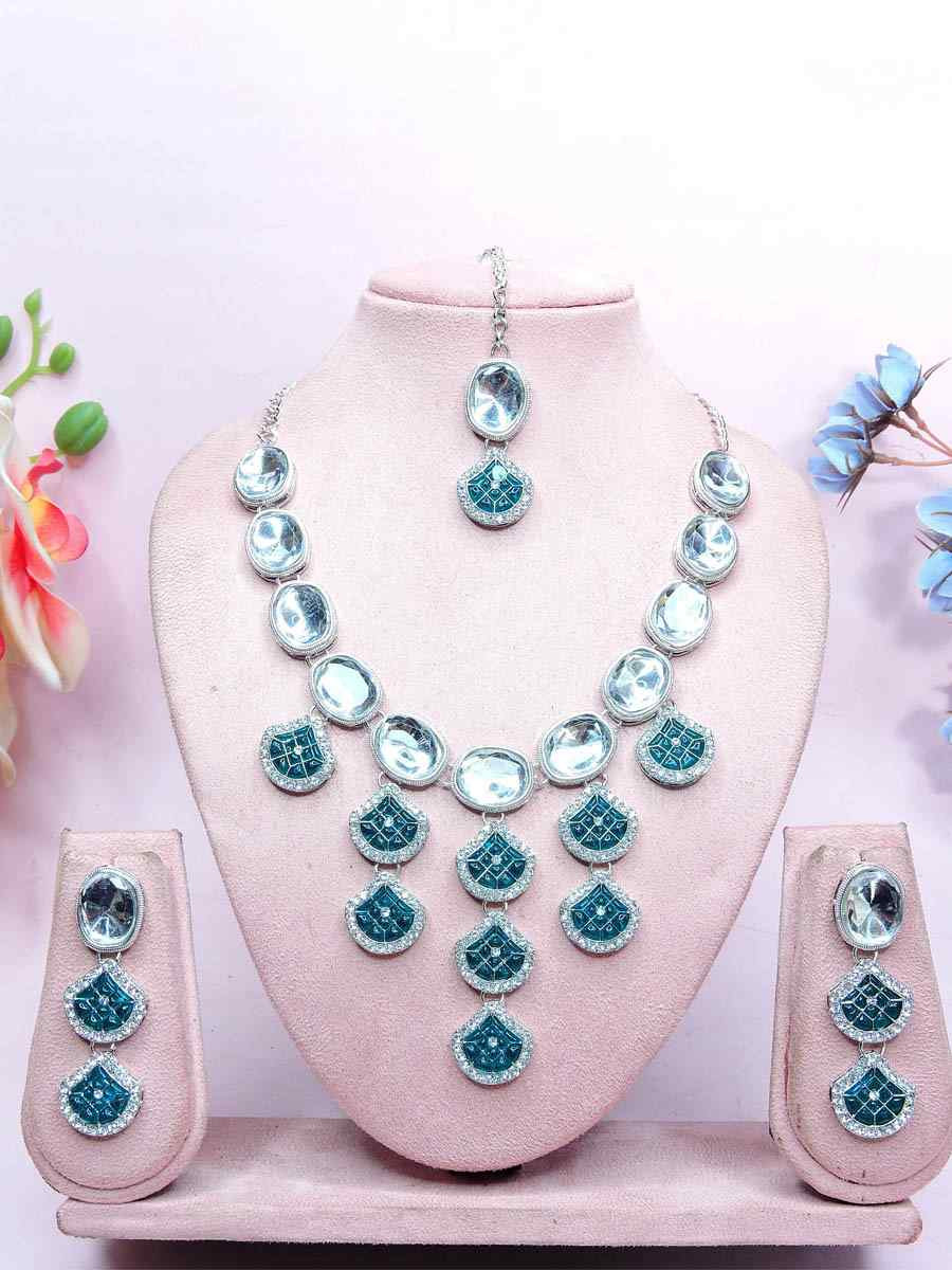 Rama Alloy Metal Festival Wear Kundan Necklace