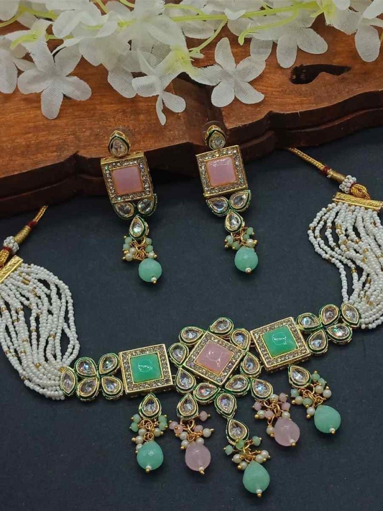 Rama Alloy Metal Festival Wear Kundan Necklace