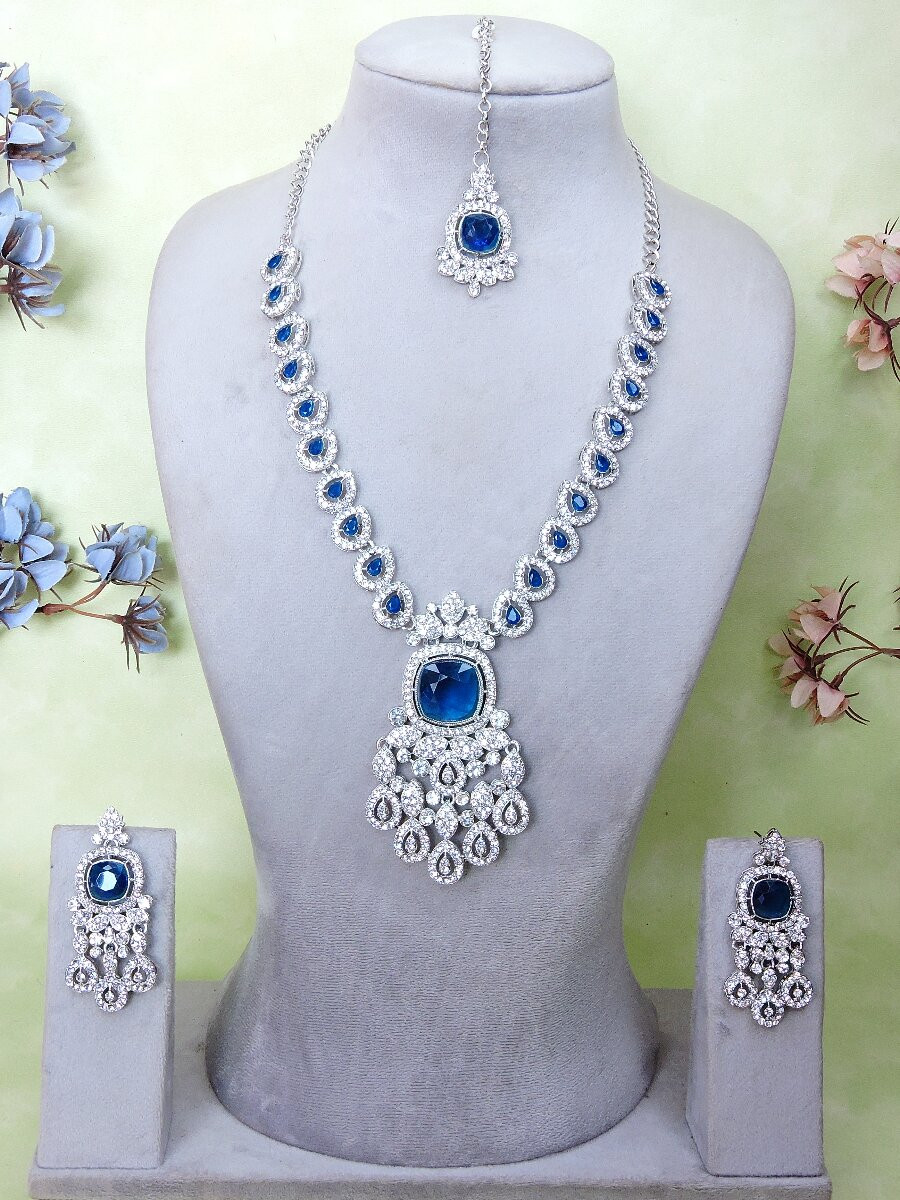 Rama Alloy Metal Gemstone Festival Party Wedding Necklace