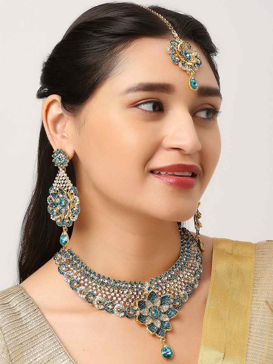 Rama Alloy Wedding Wear Stone Necklace