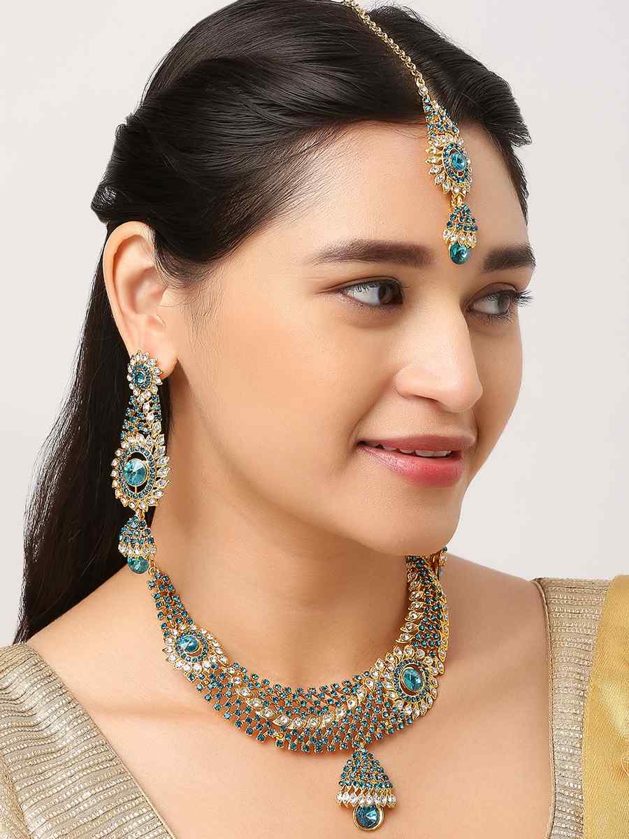 Rama Alloy Wedding Wear Stone Necklace