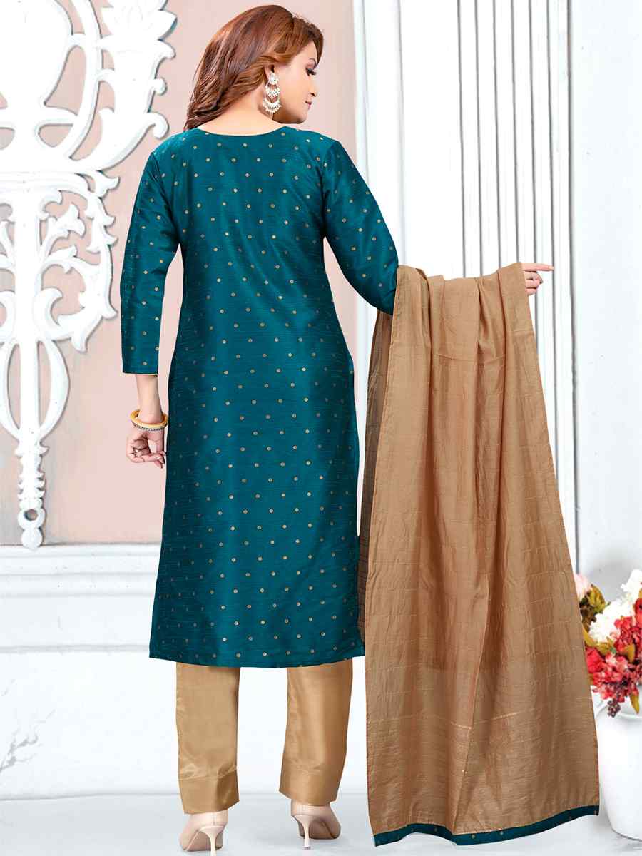 Rama Art Silk Jacquard Embroidered Festival Casual Pant Salwar Kameez