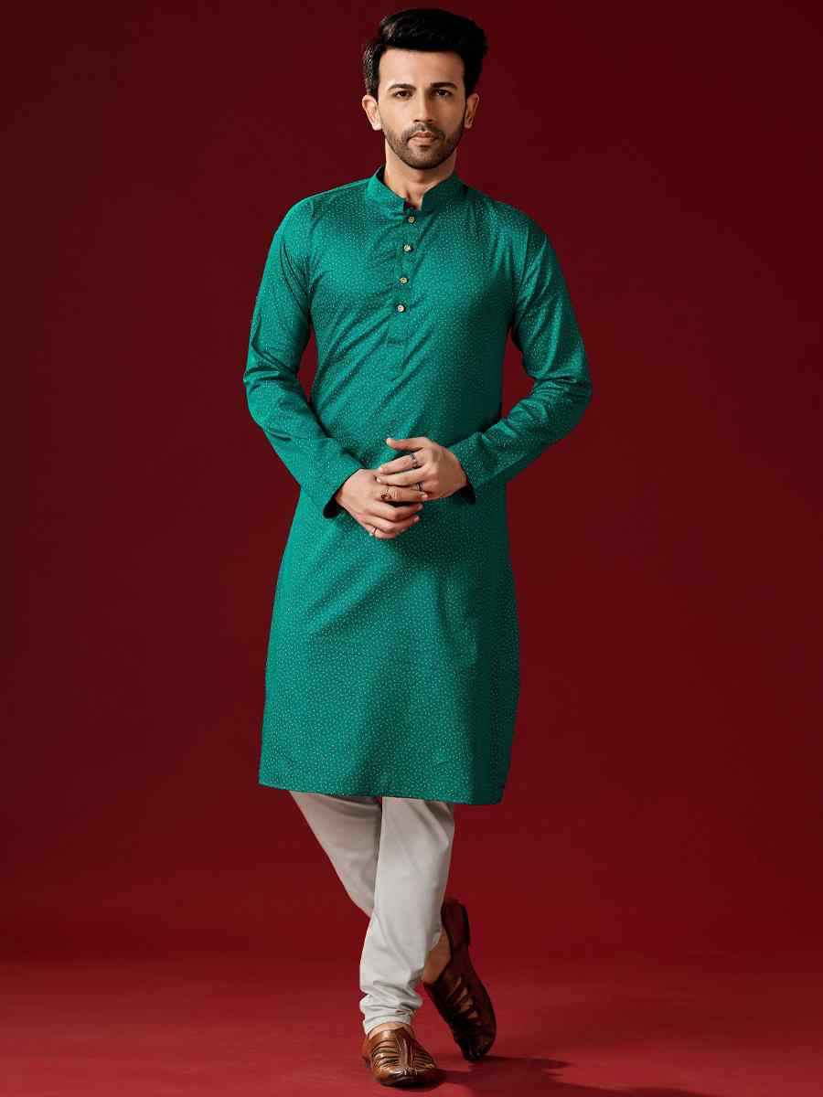 Rama Cotton Printed Festival Kurta
