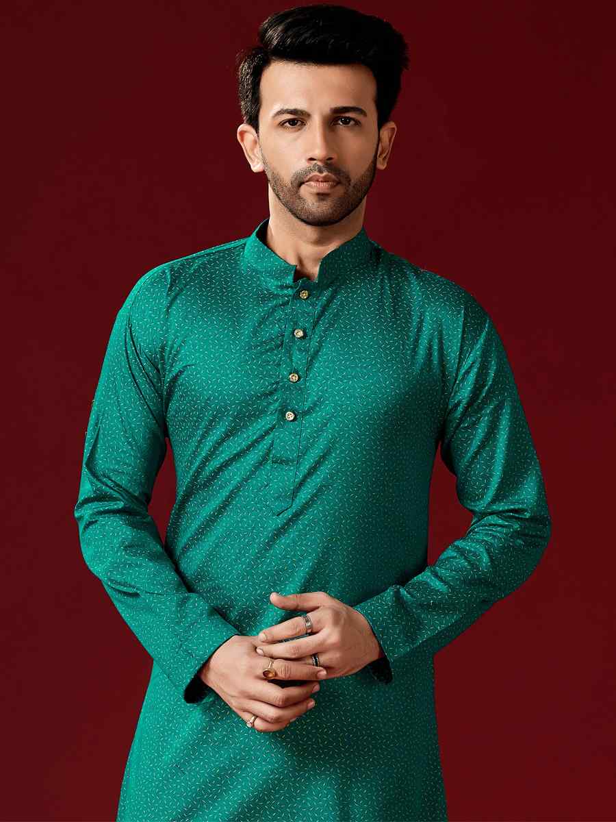 Rama Cotton Printed Festival Kurta
