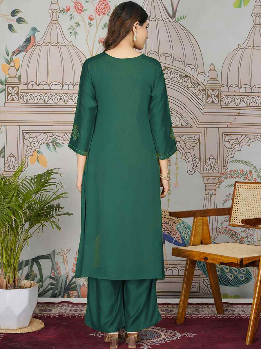 Rama Gajji Silk Printed Festival Casual Kurti