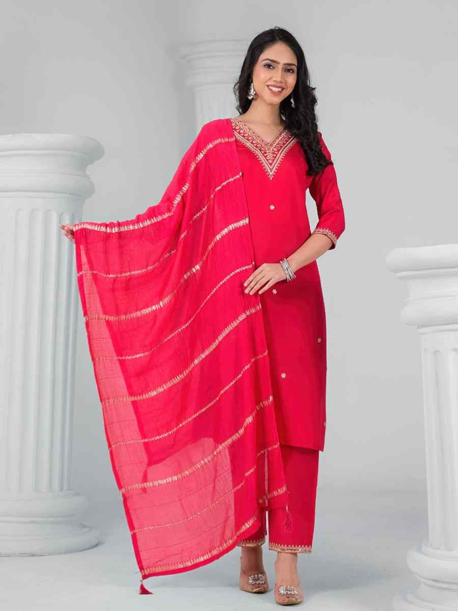 Rama Green Rayon Embroidered Festival Casual Ready Pant Salwar Kameez