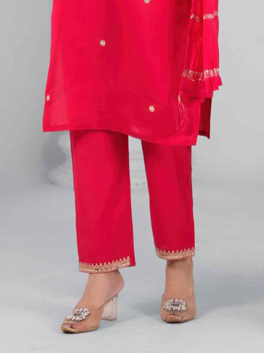 Rama Green Rayon Embroidered Festival Casual Ready Pant Salwar Kameez