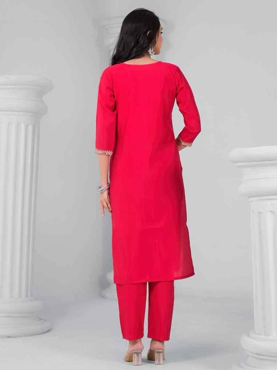 Rama Green Rayon Embroidered Festival Casual Ready Pant Salwar Kameez