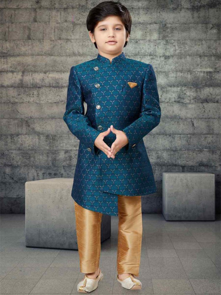 Rama Jacquard Printed Festival Traditional Kurta Pyjama Boys Wear