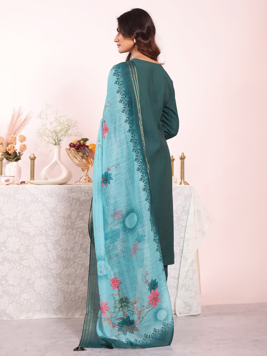 Rama Poly Silk Embroidery Wedding Party Festival Casual Ready Pant Salwar Kameez