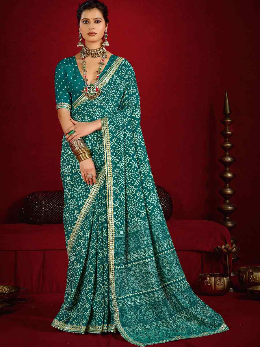 Rama Velvet Tussar Silk Printed Embroidery Casual Reception Festival Wedding Fancy Classic Style Sarees
