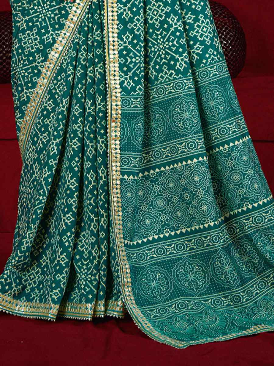 Rama Velvet Tussar Silk Printed Embroidery Casual Reception Festival Wedding Fancy Classic Style Sarees