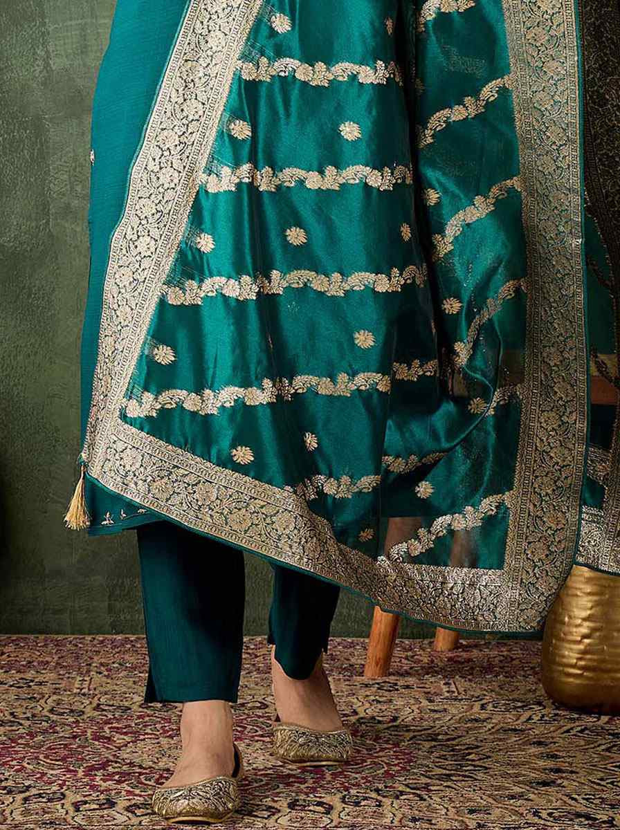 Rama Viscose Rayon Embroidery Party Wedding Festival Casual Ready Pant Salwar Kameez