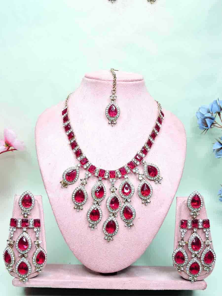 Rani Alloy Metal Festival Wear Kundan Necklace