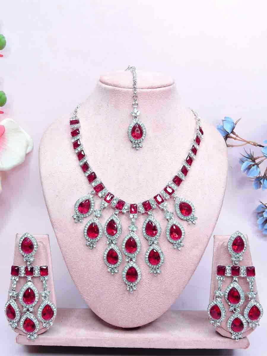Rani Alloy Metal Festival Wear Kundan Necklace