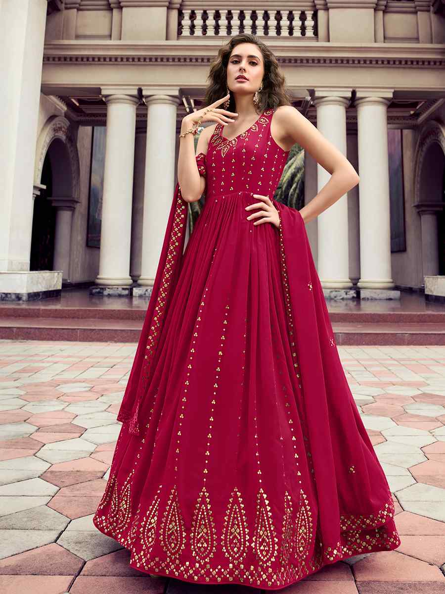 Rani Georgette Embroidered Party Gown