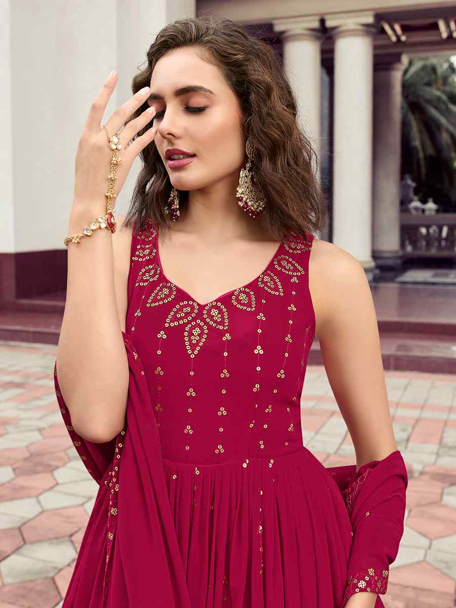 Rani Georgette Embroidered Party Gown