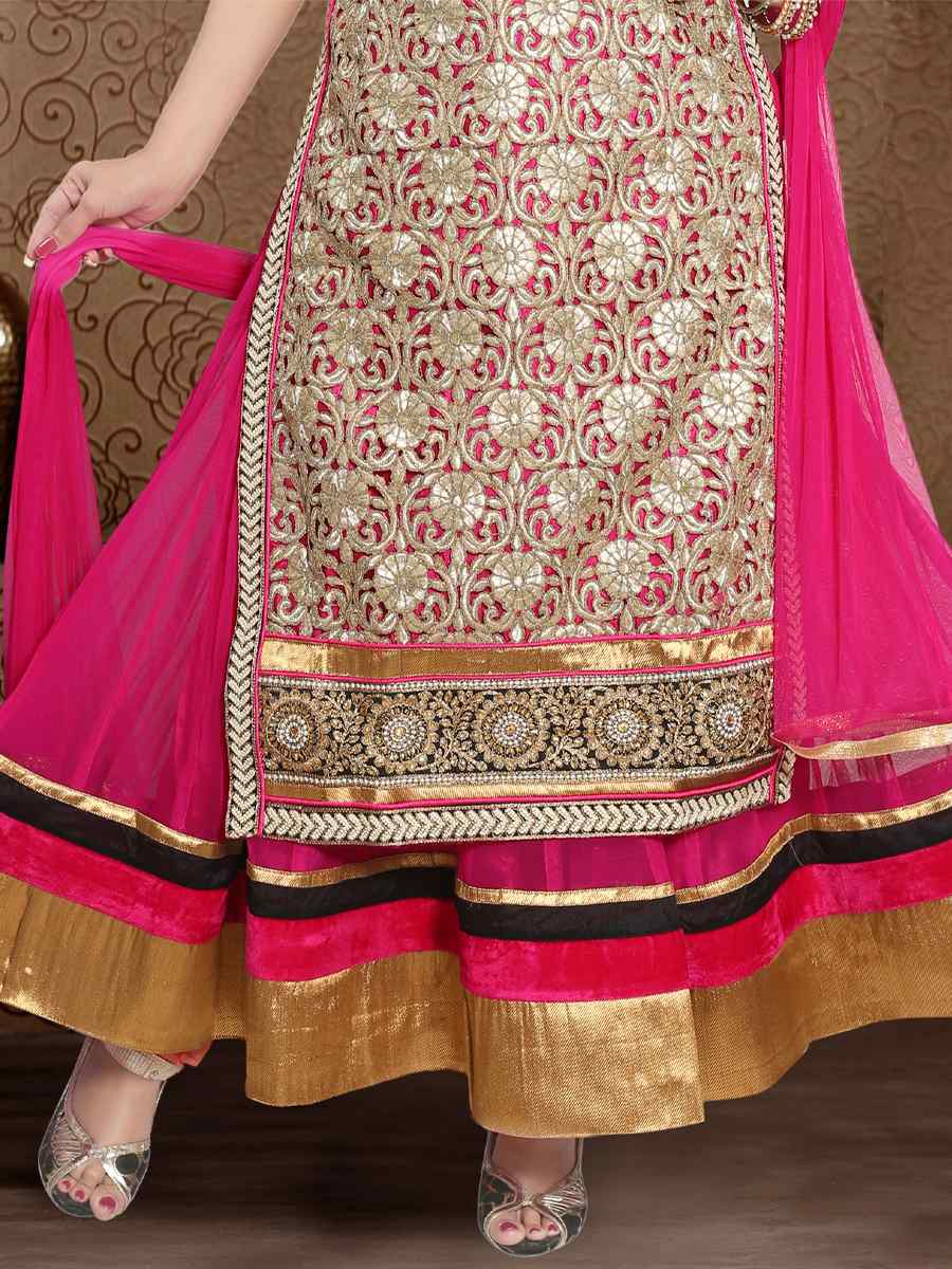 Rani Soft Net Printed Festival Casual Gown