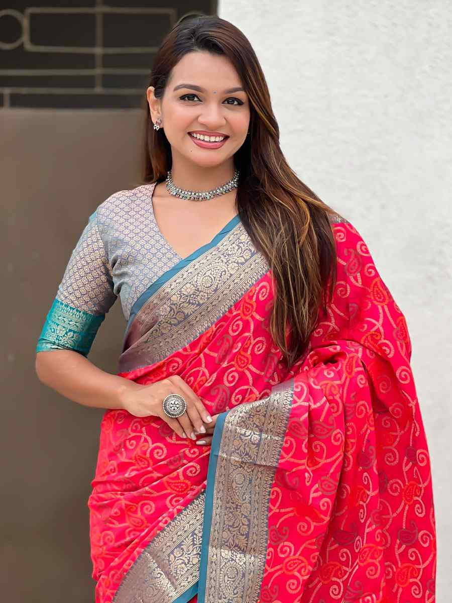 Red Patola Silk Handwoven Casual Reception Festival Wedding Fancy Classic Style Sarees