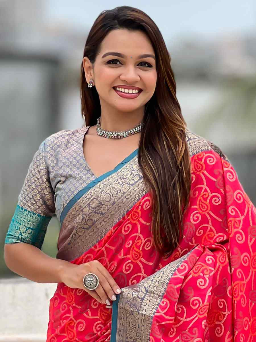 Red Patola Silk Handwoven Casual Reception Festival Wedding Fancy Classic Style Sarees