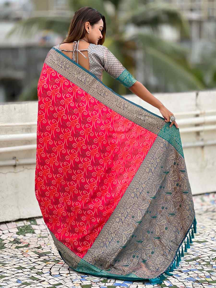 Red Patola Silk Handwoven Casual Reception Festival Wedding Fancy Classic Style Sarees