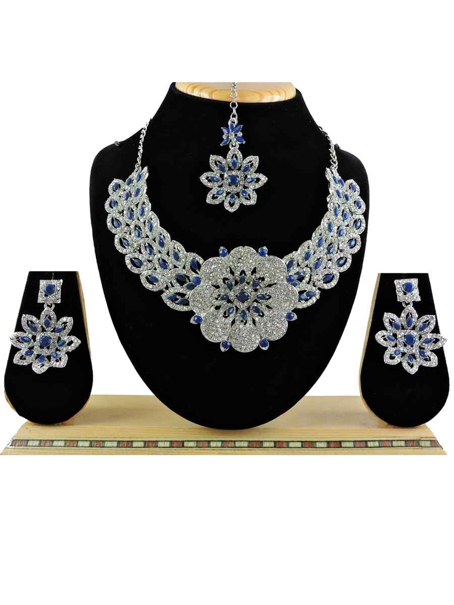 Rose Montana Alloy Festival Wear Diamonds Necklace