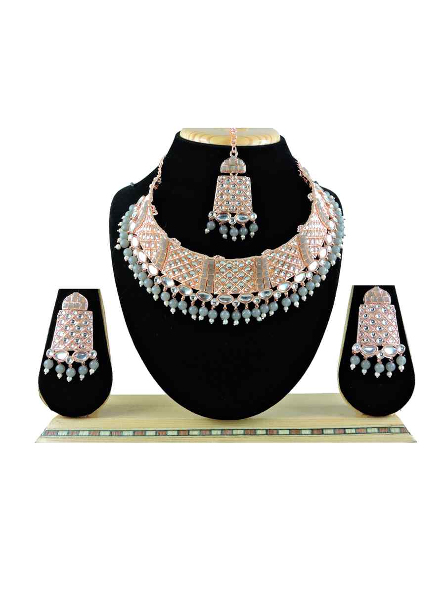 RoseGrey Alloy Festival Wear Diamonds Necklace