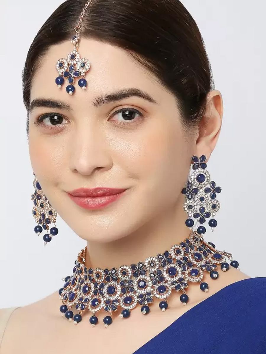 Rosemontana Alloy Festival Wear Kundan Necklace