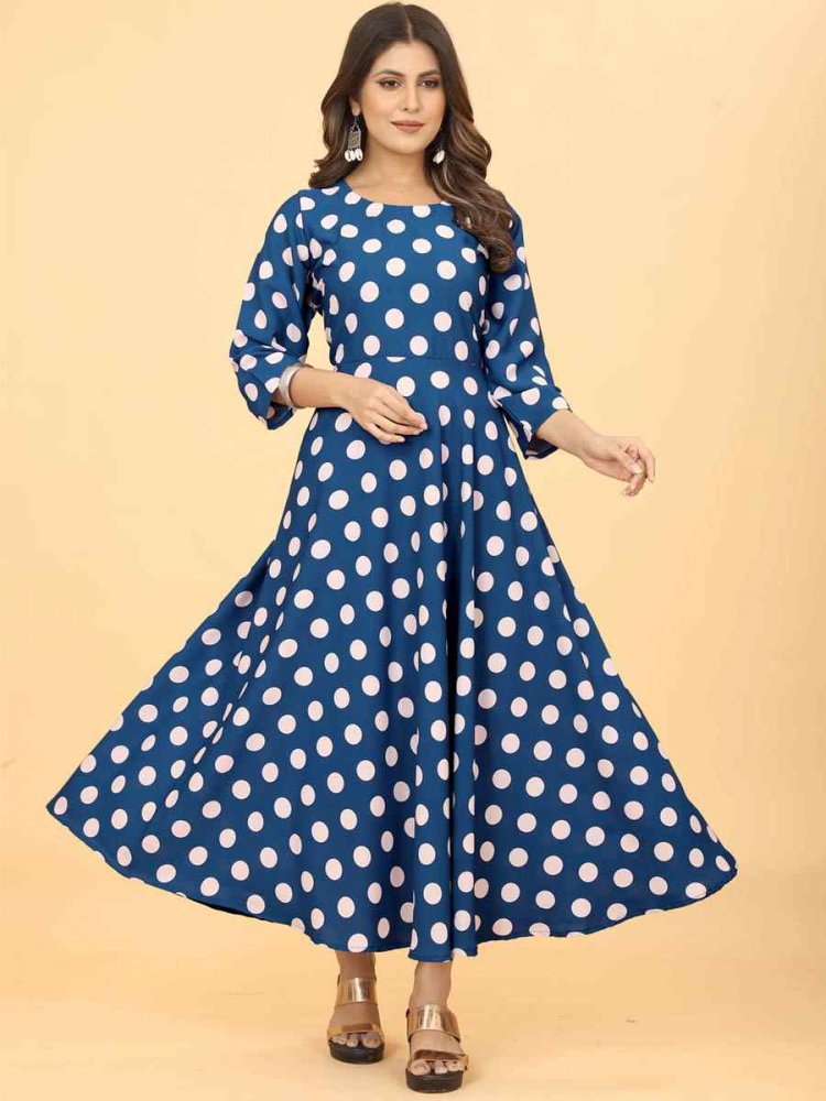 Buy Blue Luxury Heavy Georgette Plain High Larisa Color Blocked Gown For  Women by Zosia Online at Aza Fashions.