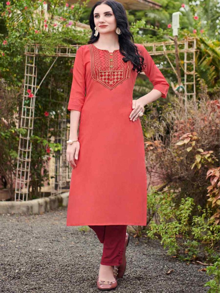 Rush Nira Cotton Embroidered Festival Casual Kurti