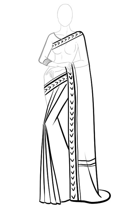 dummy saree-blouse