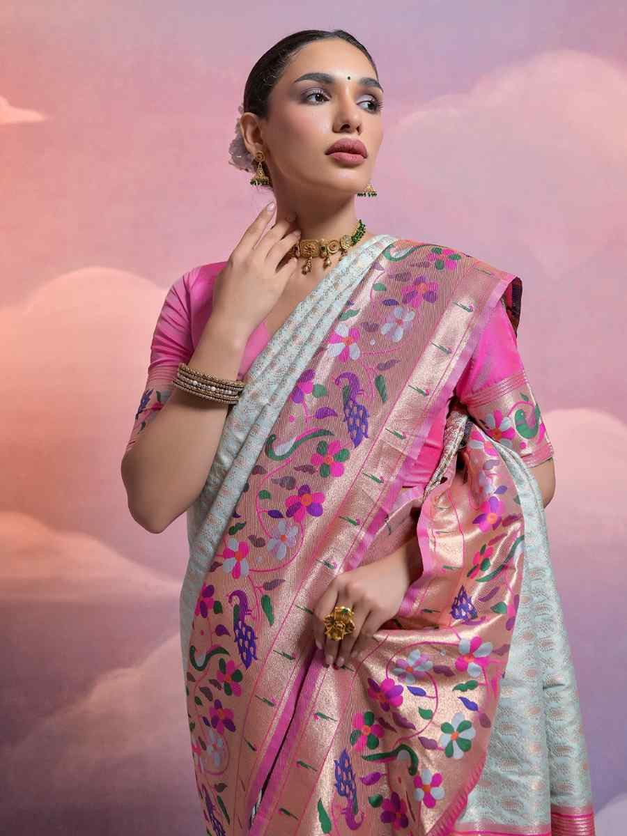 Sea Green Soft Banarasi Silk Kanjivaram Party Bridal Reception Festival Wedding Fancy Heavy Border Saree