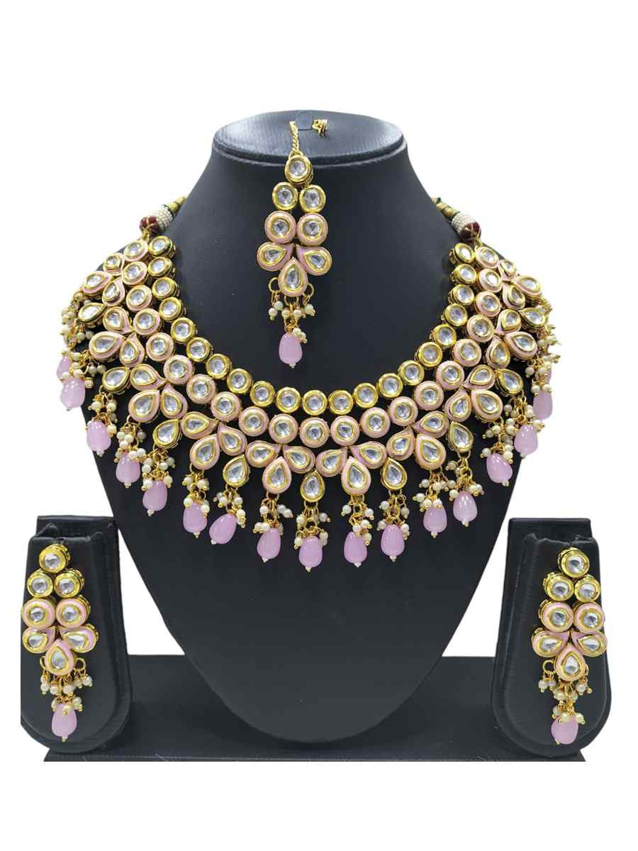 Silver Alloy Festival Wear Kundan Necklace