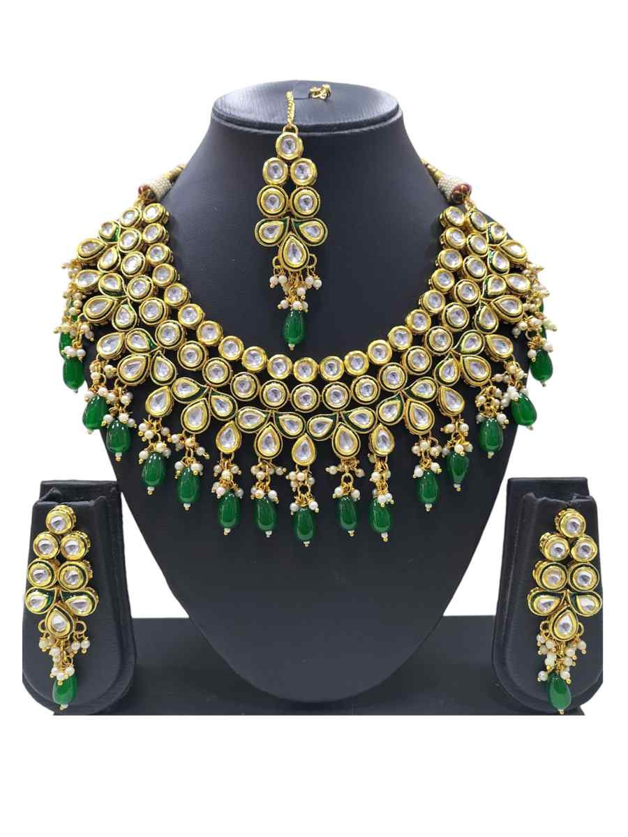 Silver Alloy Festival Wear Kundan Necklace