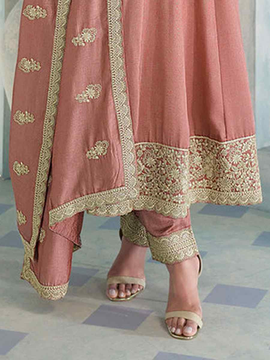 Sky Blue Heavy Premium Silk Embroidery Party Wedding Festival Casual Ready Anarkali Salwar Kameez