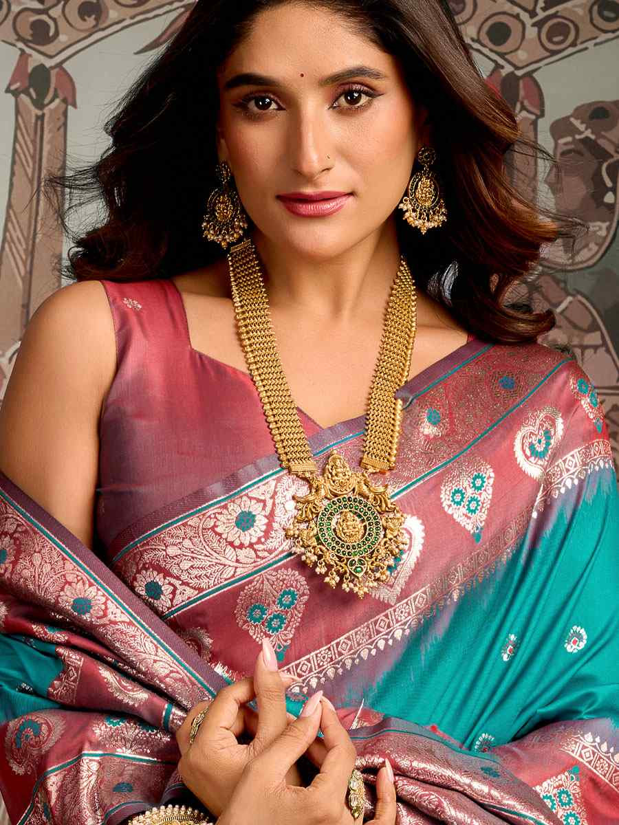 Sky Blue Premium Soft Silk Handwoven Traditional Casual Reception Festival Wedding Fancy Heavy Border Saree