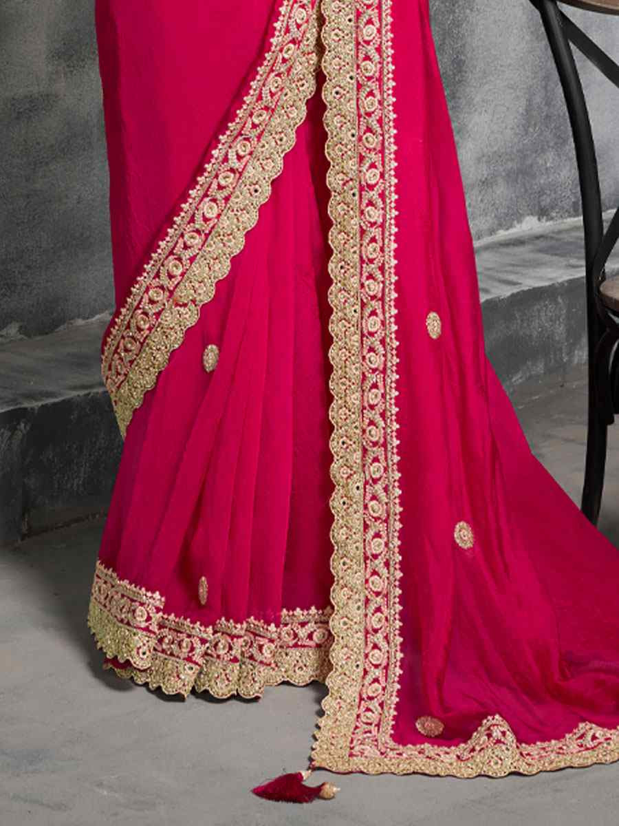 Sky Blue Premium Tissue Silk Embroidery Traditional Casual Reception Festival Wedding Fancy Heavy Border Saree