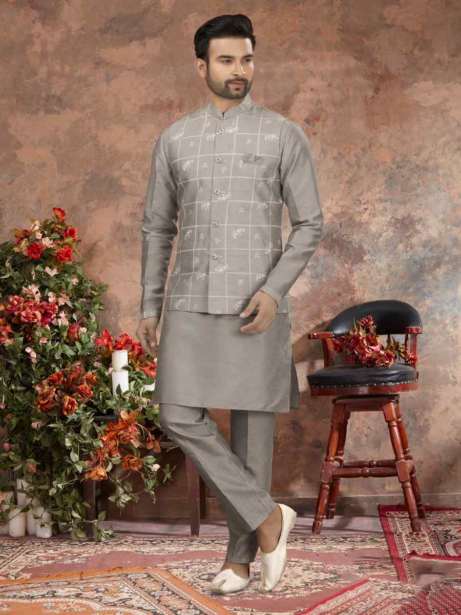 Sleti Silk Dupion Woven Festival Wedding Sherwani