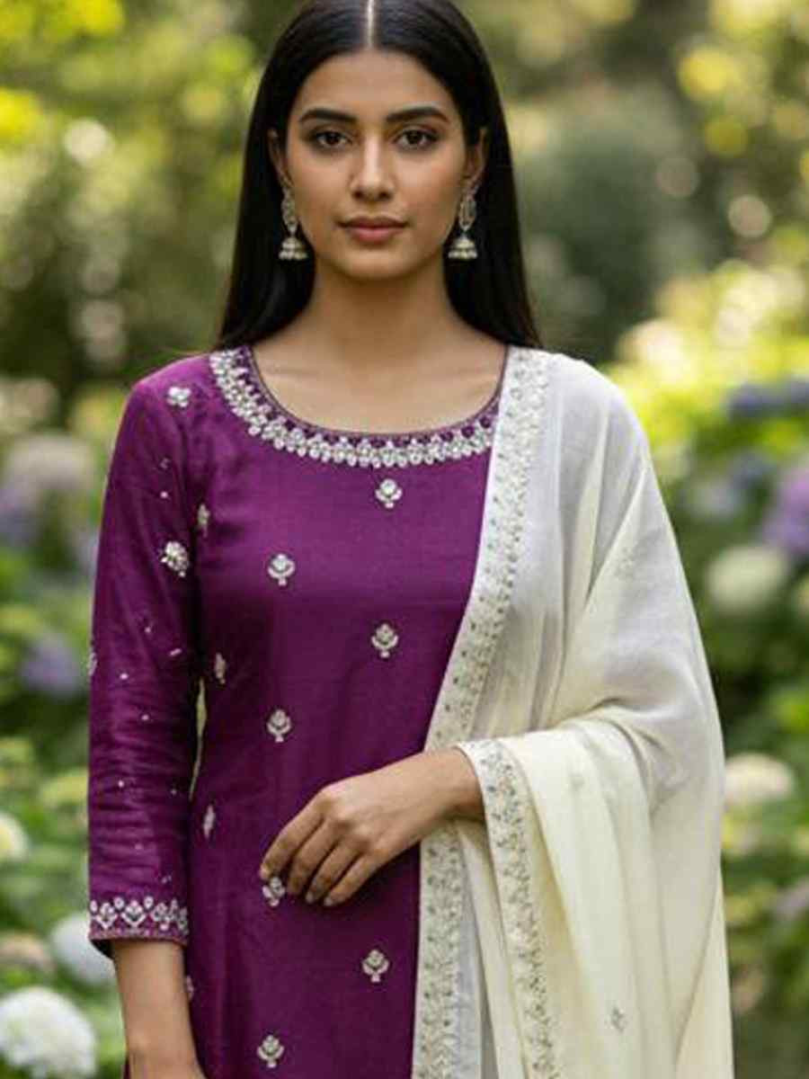 Teal Blue Pure Silk Embroidery Party Wedding Festival Casual Ready Palazzo Pant Salwar Kameez