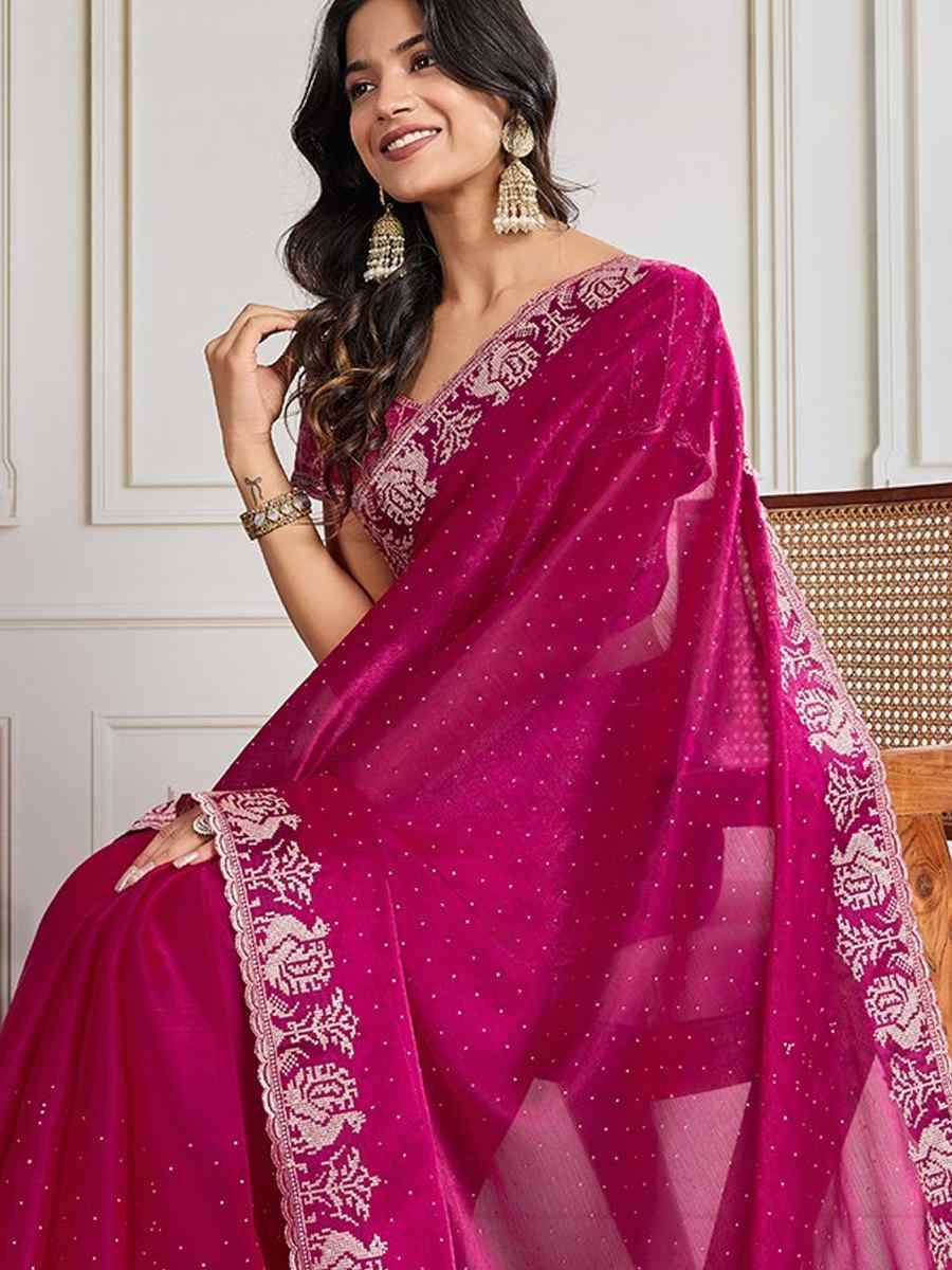 Teal Fendy Chiffon silk Embroidery Traditional Bridal Reception Festival Wedding Fancy Heavy Border Saree