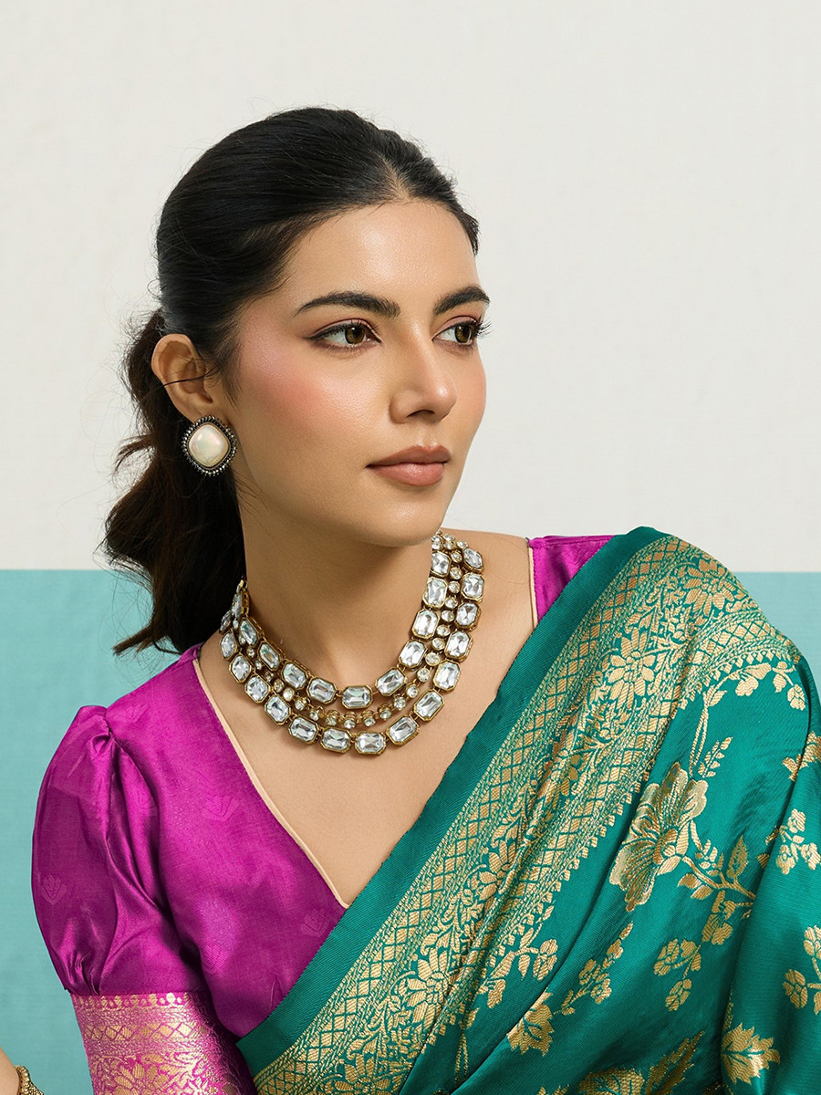 Teal Green Banarasi Silk Zari Kanjivaram Handwoven Wedding Party Festival Reception Heavy Border Saree