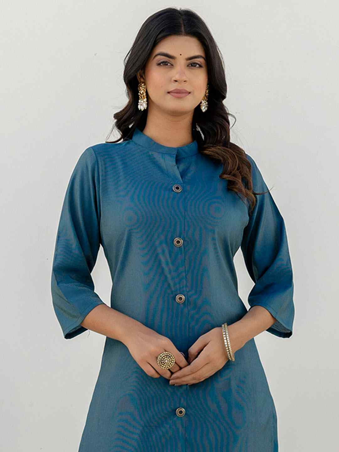 Teal Shimmer Silk Embroidery Party Wedding Festival Casual Ready Pant Salwar Kameez