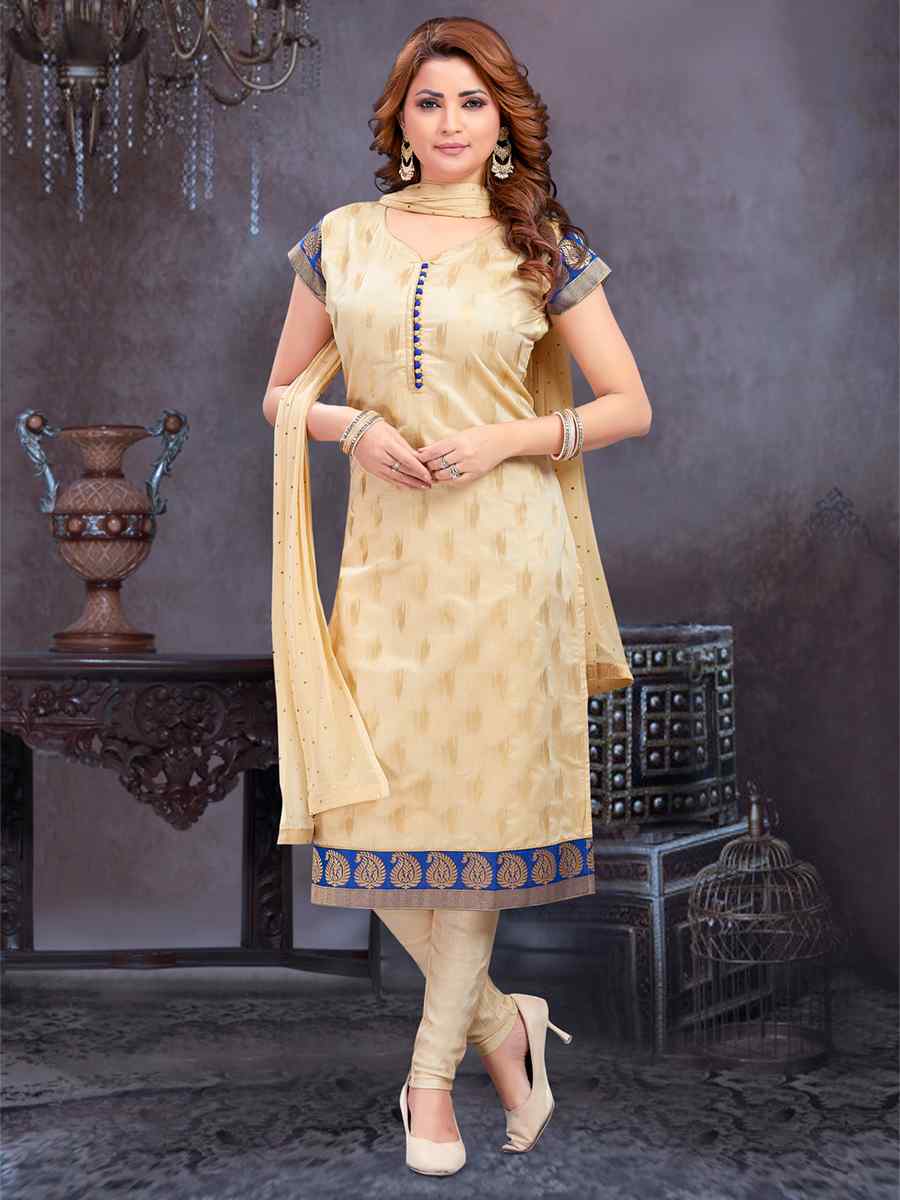 Tussar Art Silk Jacquard Embroidered Festival Casual Pant Salwar Kameez