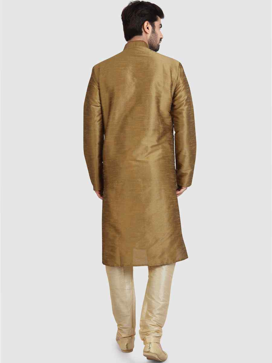 Tusser Art Silk Plain Festival Kurta