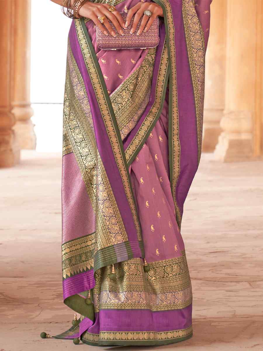 Wewak PinkV B Silk Handwoven Casual Festival Classic Style Saree